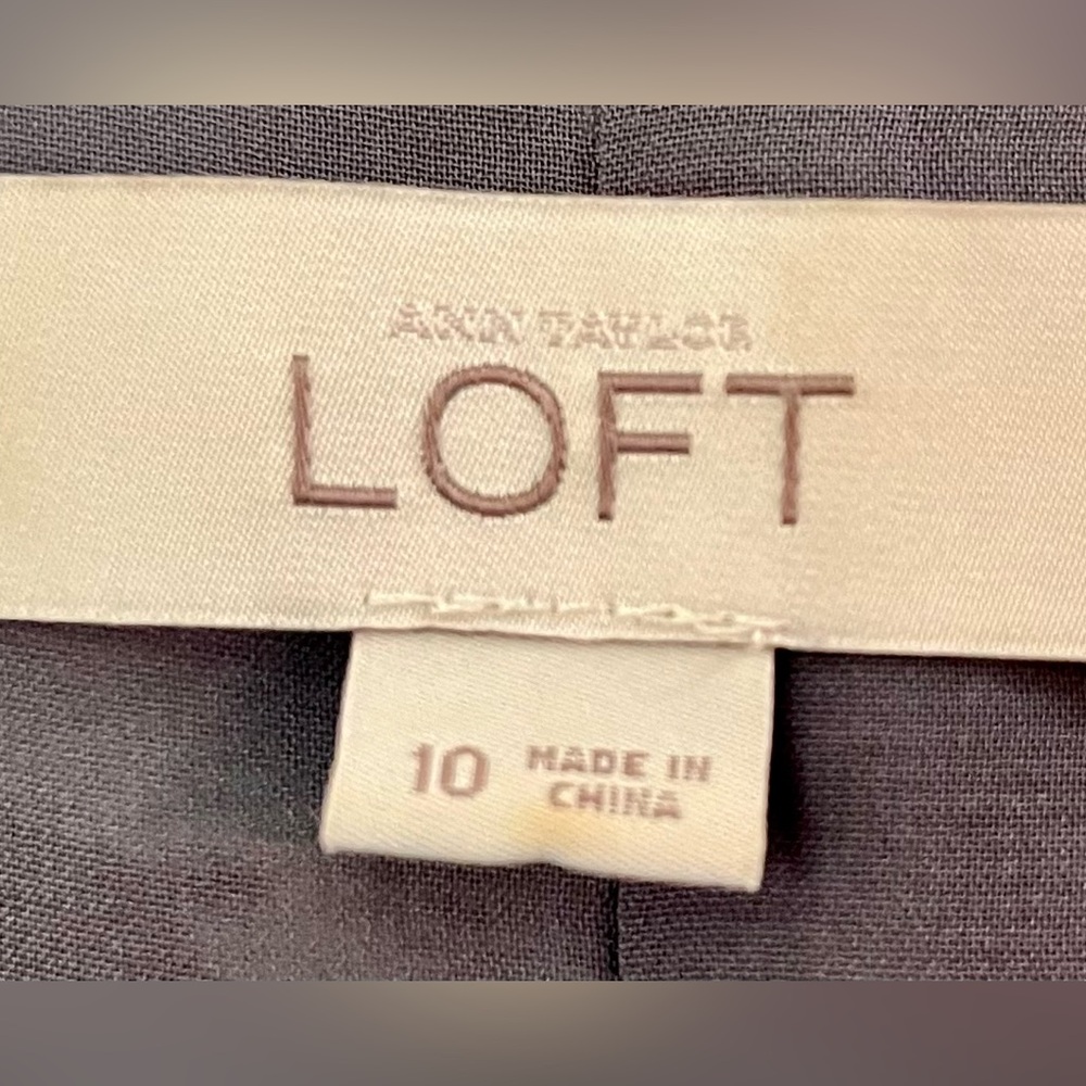 Ann Taylor loft gray dress size 10 - Picture 4 of 5